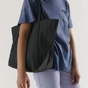 BAGGU Black Cloud Tote Bag with custom insert